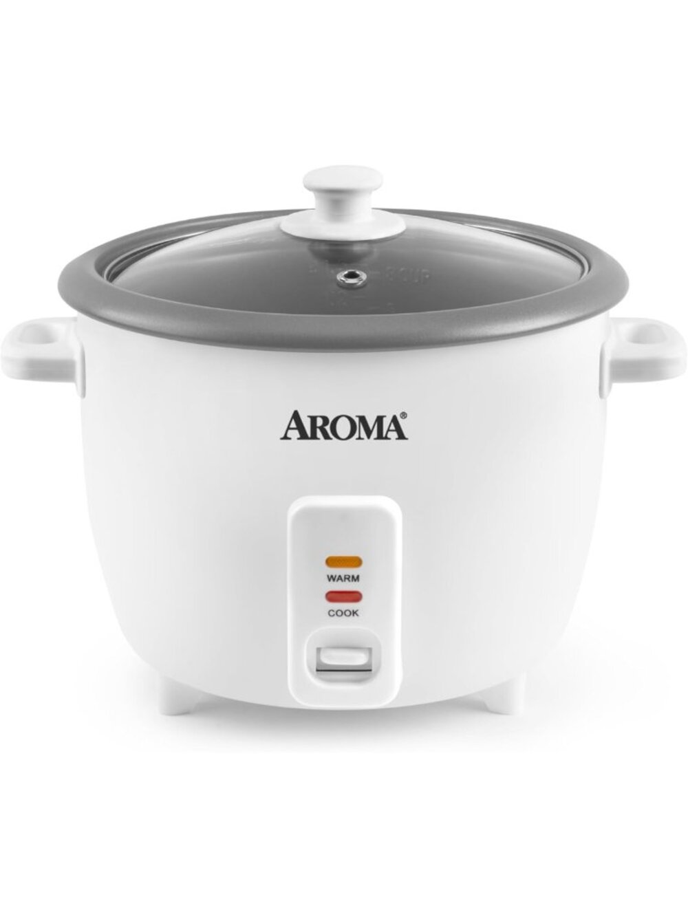8-Cup Rice Cooker & Soup Warmer, One-Touch Control, 4 Qt, Easy Clean, White